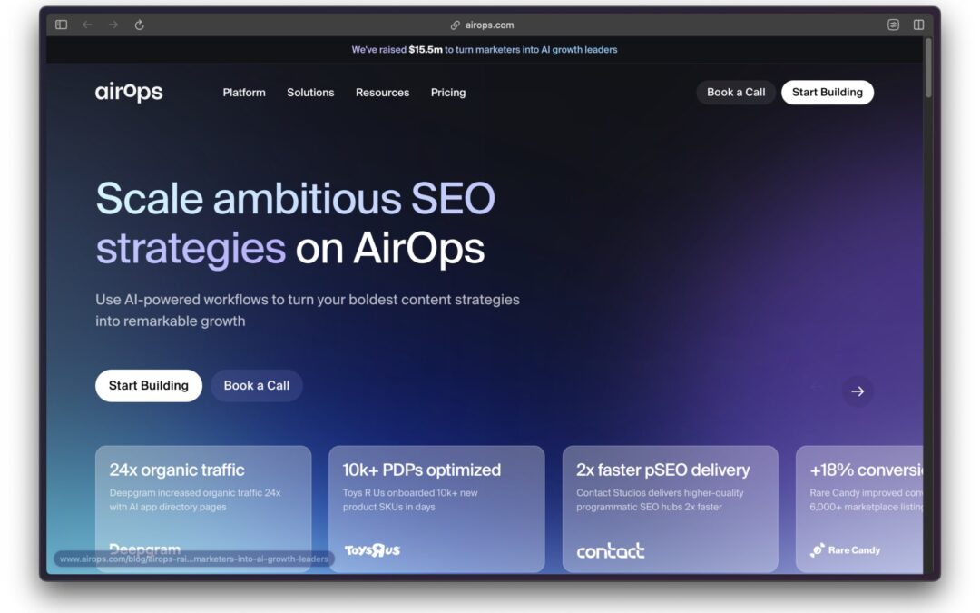 AirOps Revolutionizes SEO Strategies with AI-Powered Workflows